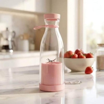 Picture of Electric Portable Mini Juicer Bottle | USB Rechargeable Personal Blender | 350ML Smoothie Maker | 6 Blade Fruit Juicer Cup | Wireless Portable Blender Multicolor