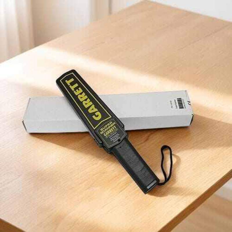 Picture of Super Scanner Hand Held Metal Detector | High Sensitivity Security Metal Detector Wand | Sound & LED Alarm | Portable Metal Scanner White