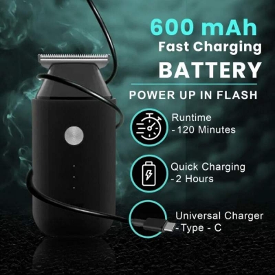 Picture of VGR V-932 Cord & Cordless Hair Clipper and Beard Trimmer for Men | USB Type-C Fast Charging | 120 Minutes Runtime | Stainless Steel Blade | Travel Lock 