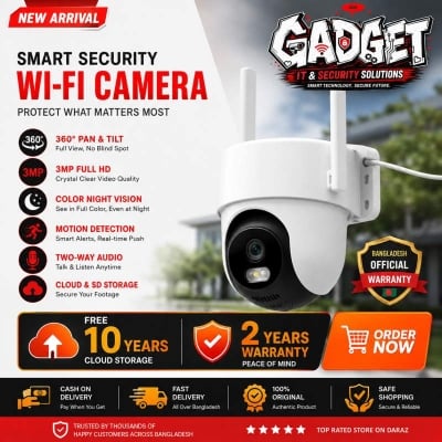 Picture of Meari S2 Plus 4MP Outdoor Smart PTZ WiFi IP Camera | AI Human Detection | Auto Tracking | Color Night Vision | Two-Way Audio | IP66 | Dual Band WiFi | 10 Years Free Cloud Storage White