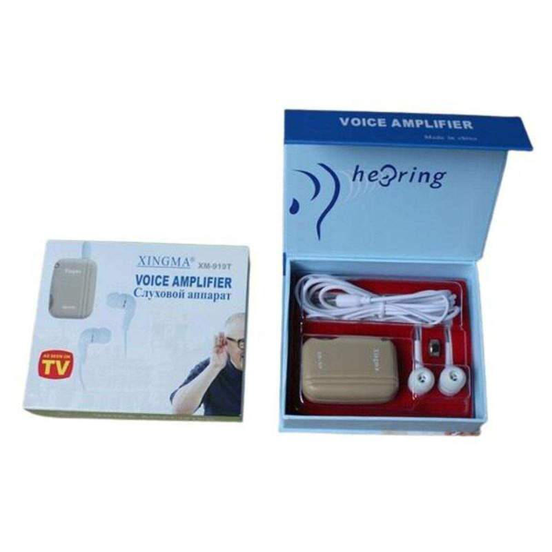 Picture of XINGMA XM-919T Pocket Hearing Aid | Behind-the-Ear Sound Amplifier | Adjustable Volume | Lightweight Hearing Ear Machine for Seniors & Adults White