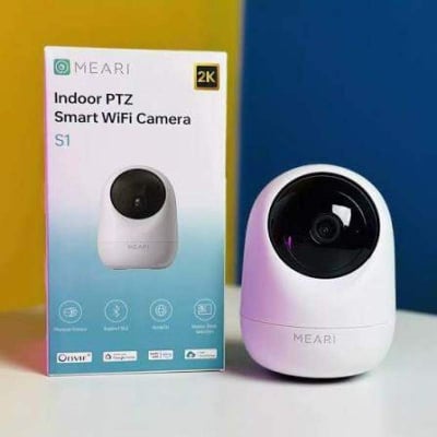 Picture of Meari S1 Plus 3MP Indoor Pan Tilt WiFi Camera | AI Human & Pet Detection | 350° Pan | Dual Band WiFi | 10 Years FREE Cloud Storage | Two-Way Audio White