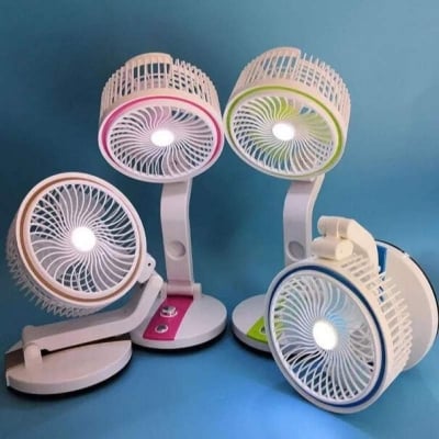 Picture of New Rechargeable LR Folding Table Fan with Led Light Multicolor