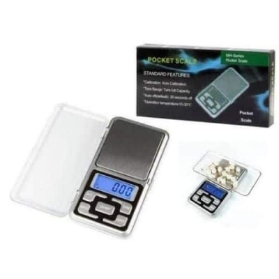 Picture of Professional Mini Digital Pocket Scale 500g x 0.01g | Jewelry Gold Weight Scale | Portable High Precision Digital Balance with Backlight Grey