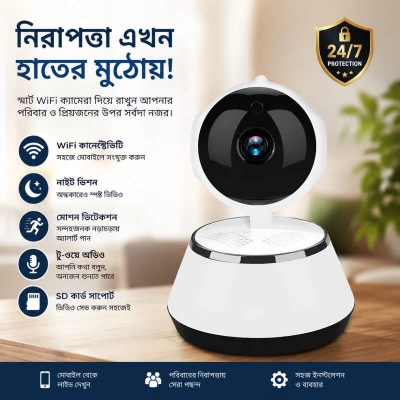 Picture of V380 Smart Mini Doll WiFi IP Camera 2MP 1080P HD | 355° PTZ | Two-Way Audio | Night Vision | Motion Detection | Micro SD Support White