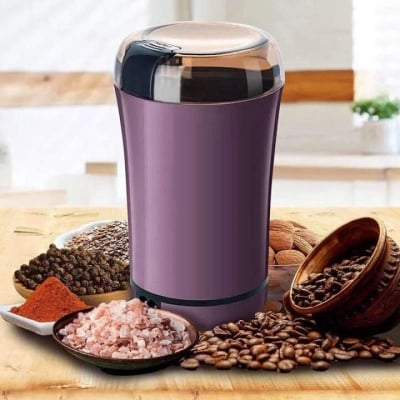Picture of Mini Electric Coffee Grinder | Multifunction Coffee Bean & Spice Grinder | Stainless Steel Grain Mill | Dry Masala, Nuts & Cereals Grinding Machine Multicolor