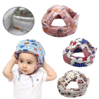 Picture of Baby Safety Helmet, Infant Baby Head Protector, Adjustable Protection Cap for Toddler Infant, Baby Crawling Walking Helmet, Safety Soft Headguard Hat for Baby Learning to Walk-Multicolor