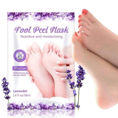Picture of Putimi Lavender Essence Foot Peeling Renewal Exfoliating Remove Dead Skin Cuticles Heel Foot Odor-Purple