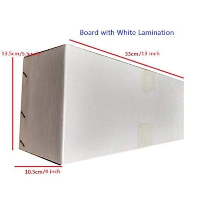 Picture of 3 Ply Parcel Box / Cartoon Box (13 "x 5.5" x 4"inch) 10 pc/ Bundle White coated (Packaging Material)-White