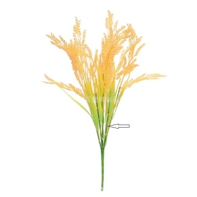 Picture of Dhaner Shish Artificial (Rice Ears) Single Stick 6 branch-Multicolor