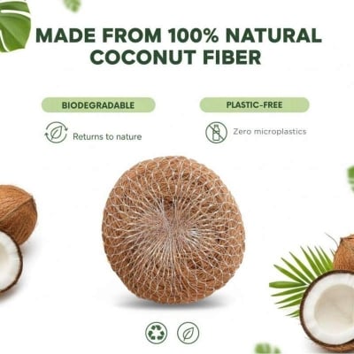 Picture of Coconut Fibre Scrubber Natural, Organic and Eco friendly (2pcs)