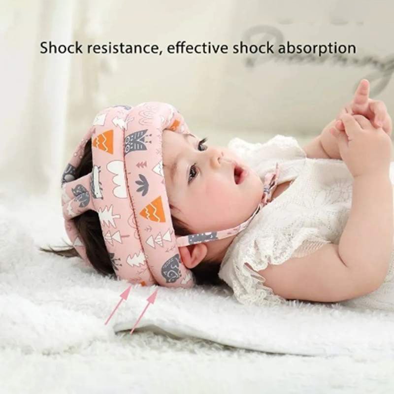 Picture of Baby Safety Helmet, Infant Baby Head Protector, Adjustable Protection Cap for Toddler Infant, Baby Crawling Walking Helmet, Safety Soft Headguard Hat for Baby Learning to Walk-Multicolor