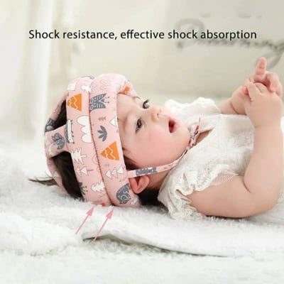Picture of Baby Safety Helmet, Infant Baby Head Protector, Adjustable Protection Cap for Toddler Infant, Baby Crawling Walking Helmet, Safety Soft Headguard Hat for Baby Learning to Walk-Multicolor
