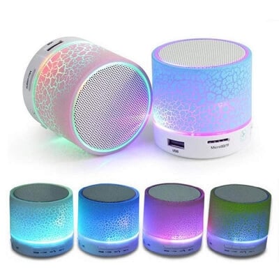 Picture of Portable Mini Wireless Bluetooth Speaker with colorful LED-Violet