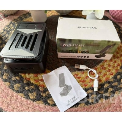 Picture of Phone Stand with Wireless Speaker-Black