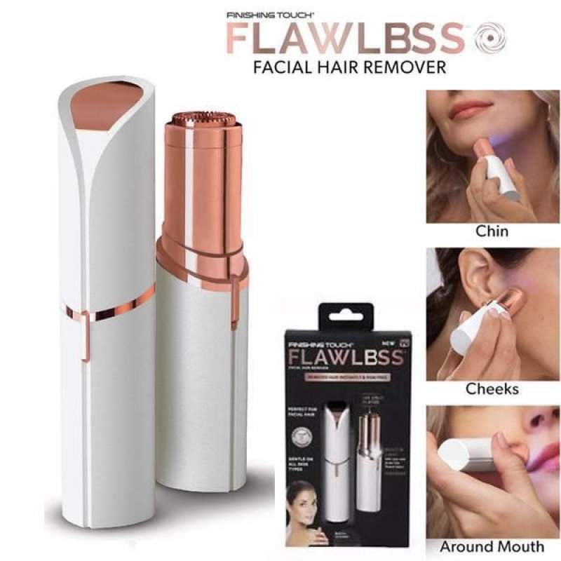 Picture of Flawlbss Hair Remover For Professional, USB Rechargeable Mini Flawless Electric Body Facial Hair Remover, hair remover with USB, rechargeable skin Hair remover-White