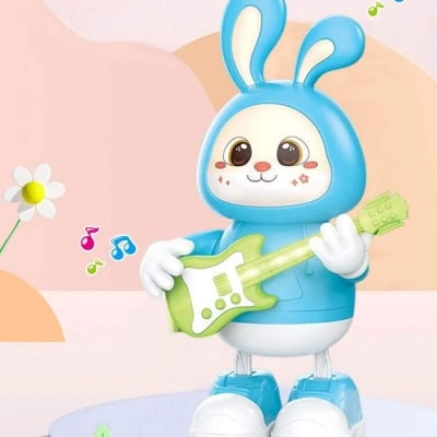 Picture of Rabbit Guitarist Dance Bunny Toy-Pink
