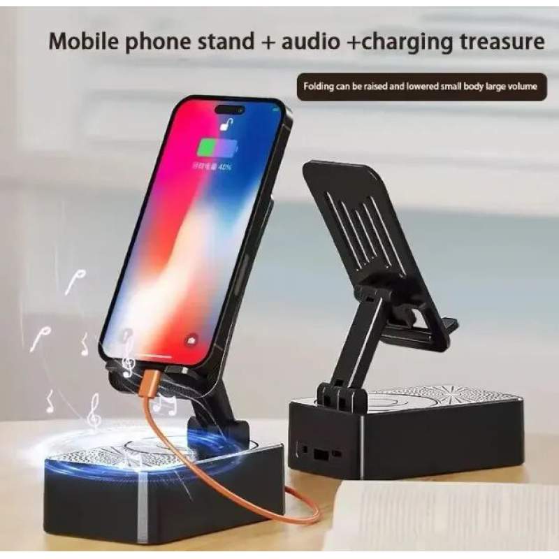 Picture of Phone Stand with Wireless Speaker-Black