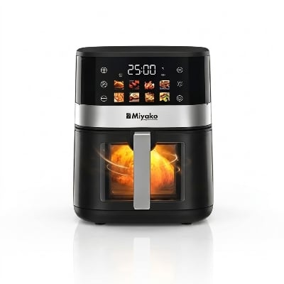 Picture of Miyako 1800W 5.8L Inverter Air Fryer (AF-580CG-BLK)