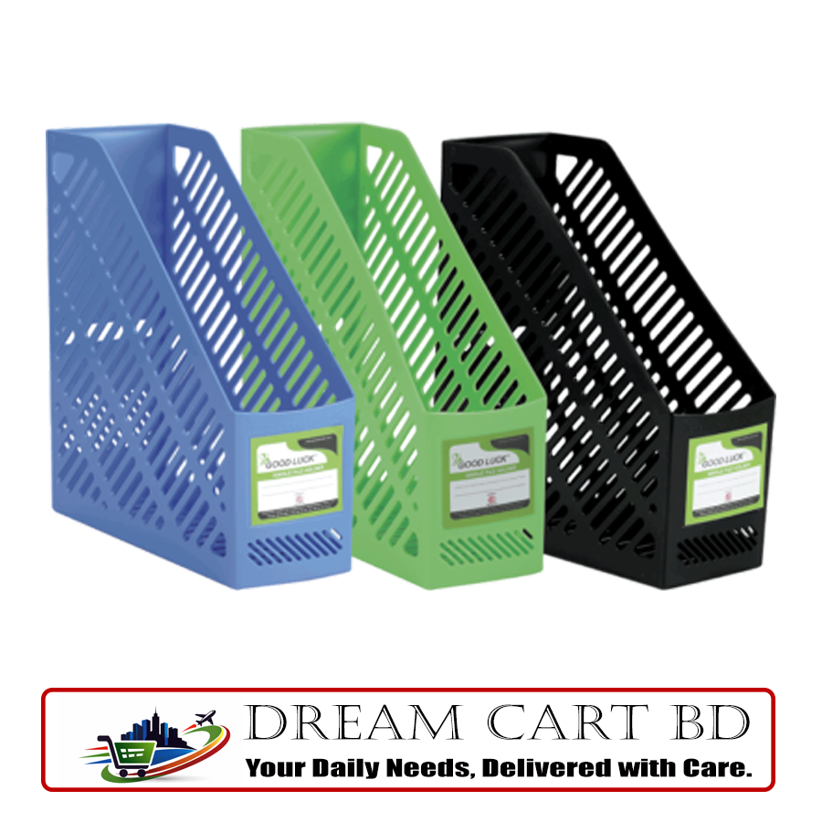 Picture of Good Lucktm Single File Holder (Document Magazine File Organizer) - Blue