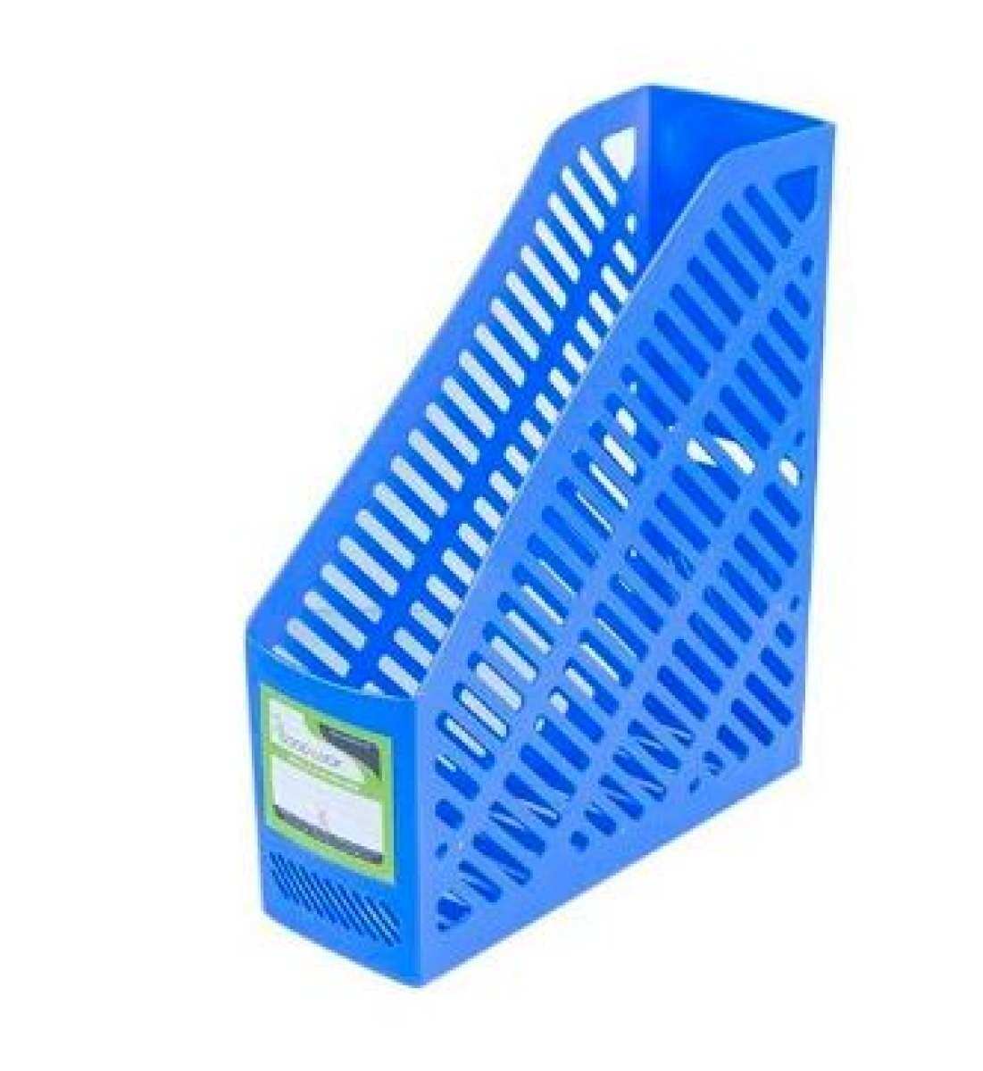 Picture of Good Lucktm Single File Holder (Document Magazine File Organizer) - Blue