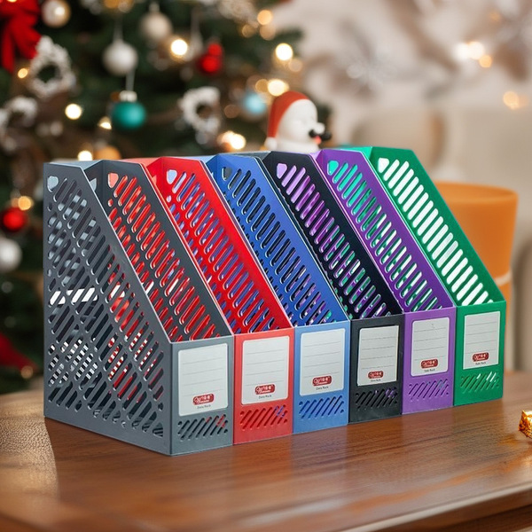 Picture of Good Lucktm Single File Holder (Document Magazine File Organizer) - multicolor