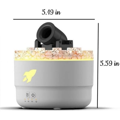 Picture of Volcanic Cannons Air Humidifier Aromatherapies Diffusers Maker Essential Oil Difusor for Home Desktop 280ml