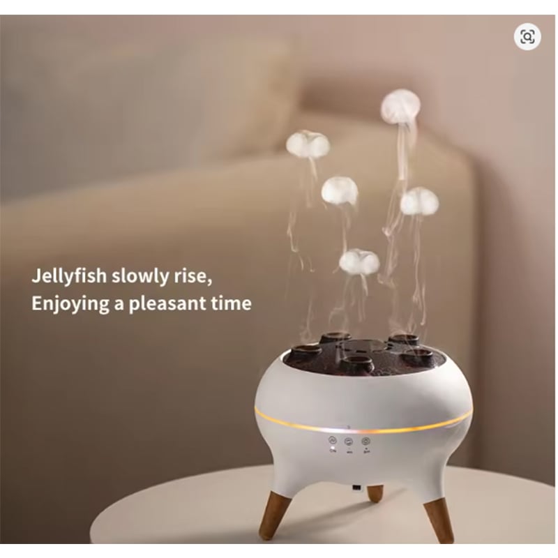 Picture of Dynamic Jellyfish Humidifier, 7 Colors LED Lights 250ml Essential Oil Diffuser,Remote Control Humidifier for Bedroom & Office