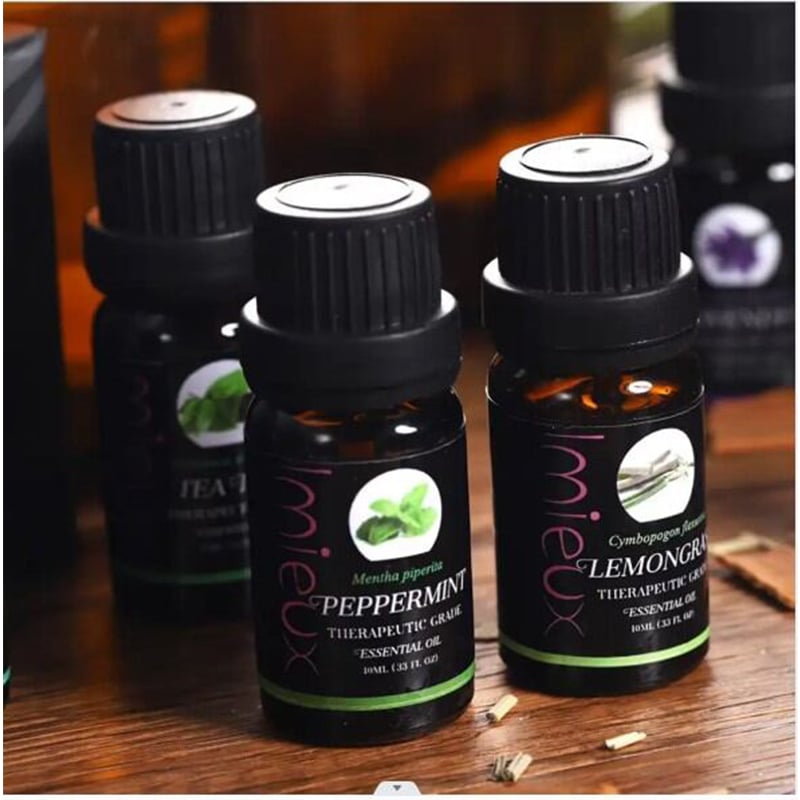 Picture of Essential Oils, Water Soluble Essential Oils Set for Humidifier, Diffusers and Home Premium Aromatherapy Oil Gift 6x10ML (Lavender, Tea Plant, Peppermint, Sweet Orange, Lemon Grass, Eucalyptus)-Multicolor