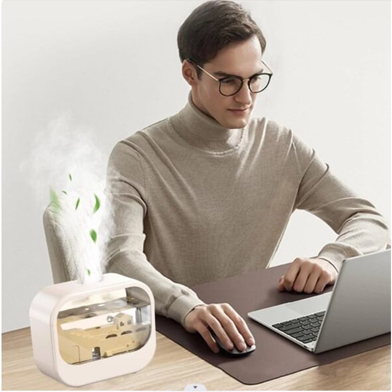 Picture of Aodebiao Aromatherapy Diffuser Humidifier with Color Changing Lights, 250ml Essential Oil Diffuser for USB-Powered Aromatherapy & Air Purifier for Car, Office, Home