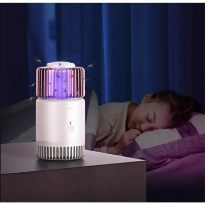 Picture of RE-MAX RT-MK04 Mosquito Trapping Killing Lamp 395nm Mosquito Light, Rechargeable with USB Cable, Quiet Physical Mosquito Control, Electric Shock Mosquito Killer-Multicolor
