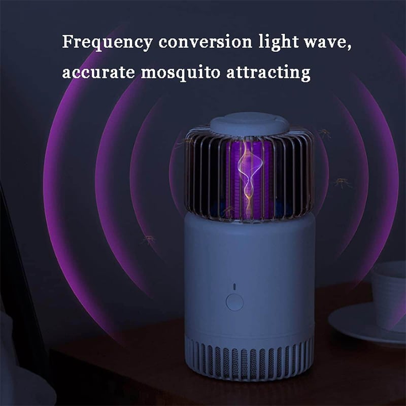 Picture of RE-MAX RT-MK04 Mosquito Trapping Killing Lamp 395nm Mosquito Light, Rechargeable with USB Cable, Quiet Physical Mosquito Control, Electric Shock Mosquito Killer-Multicolor