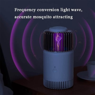 Picture of RE-MAX RT-MK04 Mosquito Trapping Killing Lamp 395nm Mosquito Light, Rechargeable with USB Cable, Quiet Physical Mosquito Control, Electric Shock Mosquito Killer-Multicolor