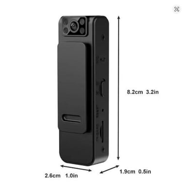 Picture of Body Cam A19 Mini Camera HD 1080P Wearable era Night Vision Voice Video Recorder Bike Bicycle Sport Dv Small Action Cam-Black
