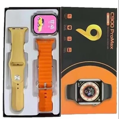 Picture of C900 Pro Max Smart Watch Big Display Serires 9 SMART WATCH  for Men Women, HD Screen Activity Tracker Smartwatch, Fitness Tracker with Heart RateSleep Monitor, 25 Sport Modes IP68 Waterproof, Pedometer, Fitness Watch for Android iOS Phones-Black