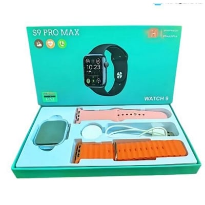 Picture of S9 Pro Max Smart Watch Series 9 – 45mm Bluetooth Calling Smartwatch with 2.1″ HD Display, Wireless Charging, Fitness & Activity Tracker, Heart Rate & Sleep Monitor, 25 Sports Modes, IP68 Waterproof for Men & Women