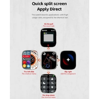 Picture of YS-11 Ultra Smart Watch 10 Plus 3 Set 49mm Strap 2.01inch  Screen Game Series 10 Bluetooth Call Smart Watches  for Men Women, 1.69 HD Screen Activity Tracker Smartwatch, Fitness Tracker with Heart RateSleep Monitor, 25 Sport Modes IP68 Waterproof, Pedomet-Multicolor