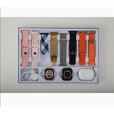 Picture of Use-9 Ultra 10 in 1 Smart Watch Bluetooth Earphone Watch Wireless Earphone Set 49mm Full Touch Screen Plusera Inteligente Reloj Smartwatches  for Men Women, HD Screen Activity Tracker Smartwatch, Fitness Tracker with Heart RateSleep Monitor, 25 Sport-Multicolor