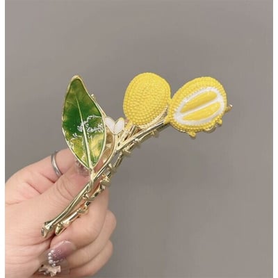 Picture of Sweet & Cute Durian Drip Alloy Claw Hair Clip – Large Shark Clip for Kids & Girls