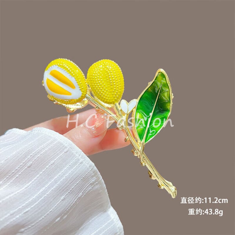Picture of Sweet & Cute Durian Drip Alloy Claw Hair Clip – Large Shark Clip for Kids & Girls