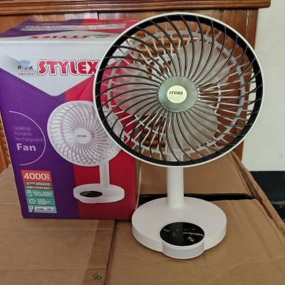 Picture of Stylex Rechargeable AC/DC Fan | Stylex রিচার্জেবল ফ্যান 4000 mAh ব্যাটারী। 