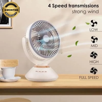 Picture of JYSUPER 2570 rechargeable High Speed fan with RGB light | শক্তিশালী বাতাস + লং ব্যাটারি ব্যাকআপ