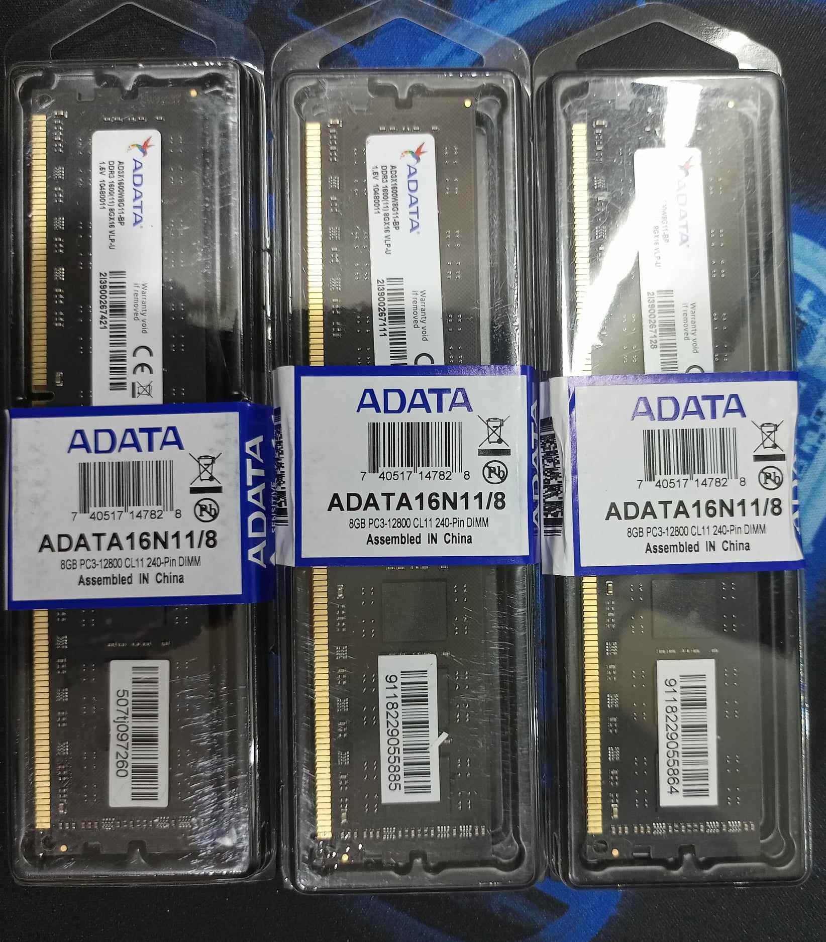 Picture of 8Gb Ram Ddr3 1600 Mhz For Desktop pc  61-81-85-110 model e supported  with 2 year warranty