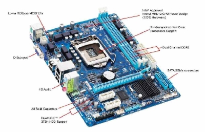Picture of H-61 Motherboards  2nd - 3rd generation - all processor supported with 1 year warranty