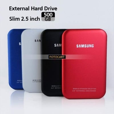 Picture of 500gb external portable hard drives with 2 years warranty