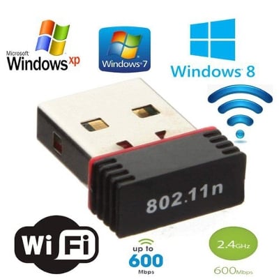 Picture of WiFi  RECEIVER  300 Mbps high speed Nano Adapter - Black