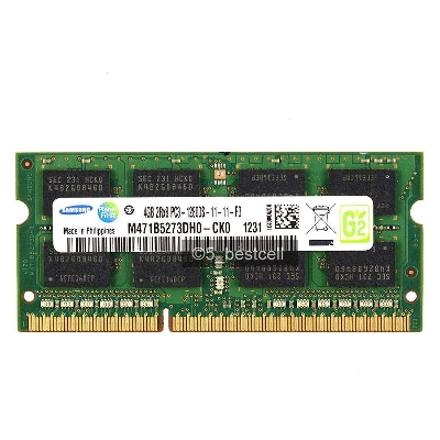 Picture of DDR3 - 4 gb laptop ram-pc3 10600- 12800s 1333 &  1600 mhz -samsung / others  with 1 year warranty