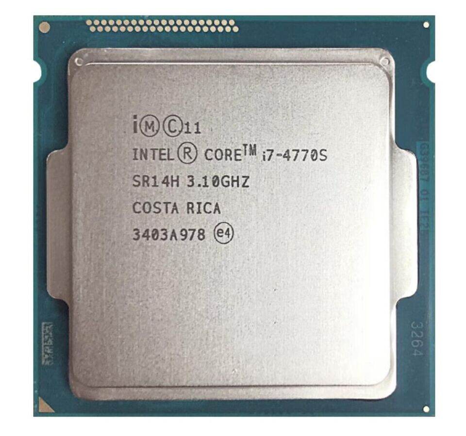 Picture of Core I7-4770S  3.40 Ghz 4 Core 8MB Cache LGA 1150 CPU Processor - 4th generation -81-85-95 model mother boards supported  with 1year warranty