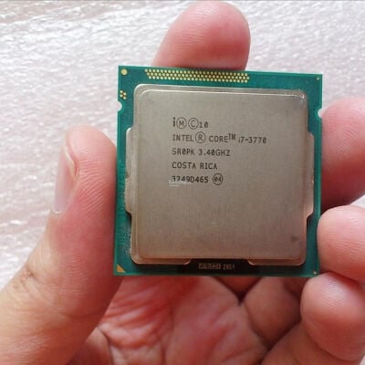 Picture of CORE  i7-3770 - 3.40 GHz processor  for 61-75 model mother board supported desktop processor with 1year warranty