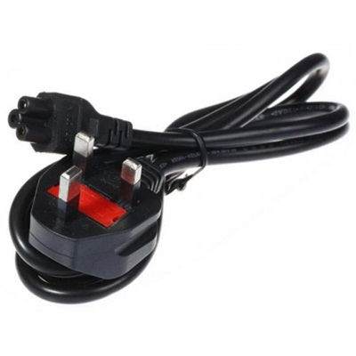 Picture of laptop power adapter  cord  cable  with fuses - black